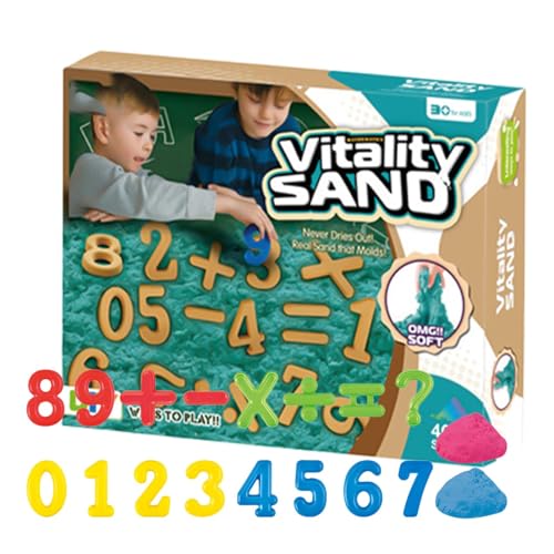 Bexdug Sandformen für Kinder, Sandformen Strandspielzeug | Bunte Sandformen für Kinder | Langlebiges Weltraum-Sandspielzeug, inklusive Sand, Strandspielzeug für Kinder, kreative Spiel-Sandformen für von Bexdug