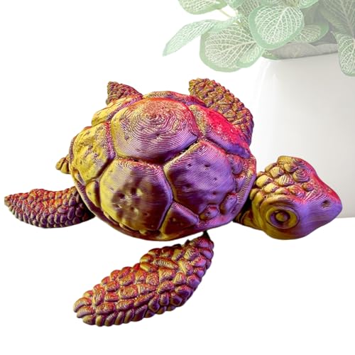 Bexdug Schildkröten Fidget Spielzeug - Flexibel 3D Gedruckte Meeresschildkröte Statue Für Tischdekoration,Figure mit Gelenkbewegung, Dekofigur für Männer Frauen Jugendliche Bexdug Schildkröten Fidget Spielzeug - Flexibel 3D Gedruckte Meeresschildkröte Statue Für Tischdekoration,Figure mit Gelenkbewegung, Dekofigur für Männer Frauen Jugendliche von Bexdug