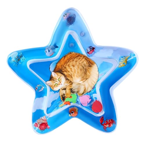 Bexdug Water Sensory Play Mat Cat, Sensor Water Playmat, Sensory Water Play Mat for Cats, Sensorische Wasser-Spielmatte für Katzen, 2024 Neue Interaktive Katzen Sensorspielzeug, für Heimtierbedarf von Bexdug