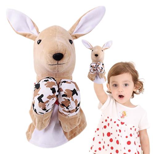 Handpuppen für Kinder, Plüschpuppen - Kung Fu Tierhandpuppe mit Geräuschen und Box -Action,Toy Plush Stoffed Doll Educational für den Vorschulunterricht von Bexdug