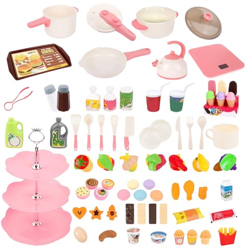 Kinder-Küchenzubehör - Pädagogisches Lernspielzeug - Kinderküche Rollenspiel Set Mit Kochzubehör Für Entwicklungsspiele In Kindergarten Vorschule Geburtstag Kinder-Küchenzubehör - Pädagogisches Lernspielzeug - Kinderküche Rollenspiel Set Mit Kochzubehör Für Entwicklungsspiele In Kindergarten Vorschule Geburtstag von Bexdug