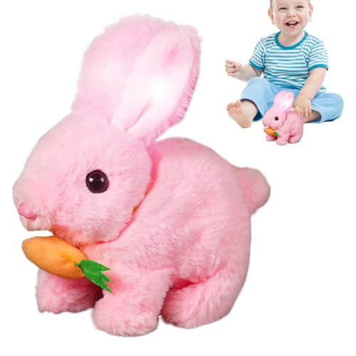 My Realistic Bunny Toy, Interactive Rabbit Toy, Rabbit Cuddly Toy, , Easter Robot Rabbit Toys Plush Toy, Cute Fabric Rabbit, Jumping, Twitching, And Shaking Ears, Easter Bunny Plush Toy For Easter von Bexdug