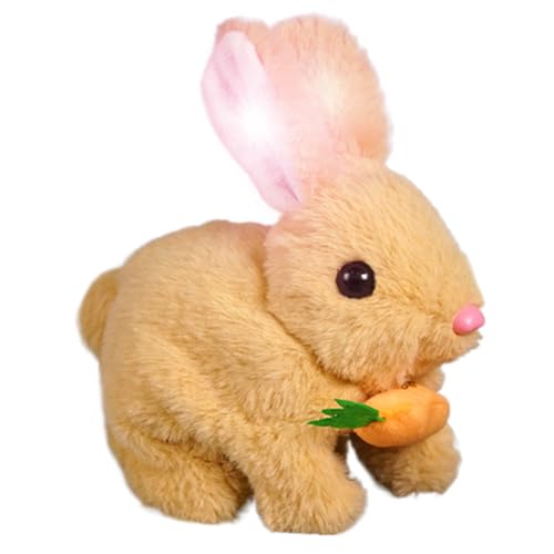 My Realistic Bunny Toy, Interactive Rabbit Toy, Rabbit Cuddly Toy, , Easter Robot Rabbit Toys Plush Toy, Cute Fabric Rabbit, Jumping, Twitching, And Shaking Ears, Easter Bunny Plush Toy For Easter von Bexdug