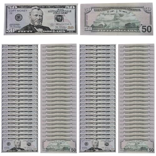 Sammelbare Dollarnoten - Filmrequisiten Fake Dollars,Spielgeld Retro Stil Realistisch Für Mädchen Jugendliche Erwachsene Eltern Sammelbare Dollarnoten - Filmrequisiten Fake Dollars,Spielgeld Retro Stil Realistisch Für Mädchen Jugendliche Erwachsene Eltern von Bexdug