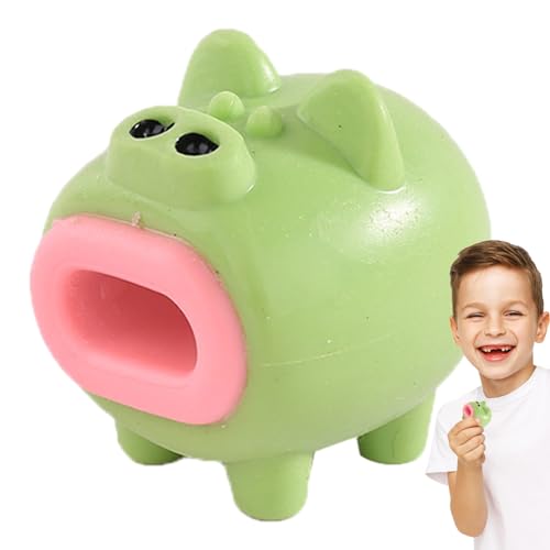 Schweinchen Stressspielzeug - Sensorisches Stressspielzeug,Squeeze-Teigball, sensorisches Stressspielzeug, hochelastisches, lustiges und entspannendes Schweinespielzeug für Kinder und Bexdug von Bexdug