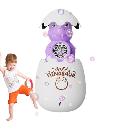 Seifenblasenmaschine | Dinosaurier-Ei LED Blasgerät,Interaktiver Tragbarer Seifenblasenautomat Für Outdoor Gartenpartys Geburtstage Ostern Weihnachten Strandaktivitäten von Bexdug