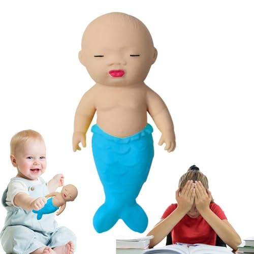 Stressspielzeug Meerjungfrau - Stressspielzeug für Kinder | Finger-Sensorspielzeug, Greif- und Schnapphandspielzeug, sensorisches Zappelspielzeug, Tierspielzeug, Mochi-Spielzeug, Bexdug von Bexdug