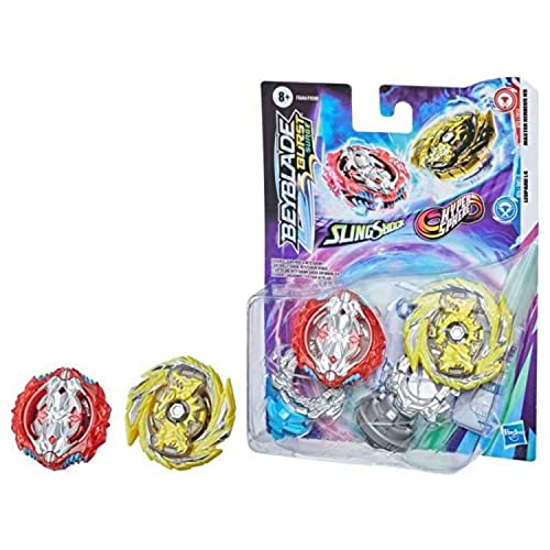 BeyBlade Burst Surge Dual Collection Pack Hypersphere Dusk Spryzen S5 und Slingshock Force Wolborg Kreisel Spielzeug - 2 Kampfspiel-Tops BeyBlade Burst Surge Dual Collection Pack Hypersphere Dusk Spryzen S5 und Slingshock Force Wolborg Kreisel Spielzeug - 2 Kampfspiel-Tops von BeyBlade