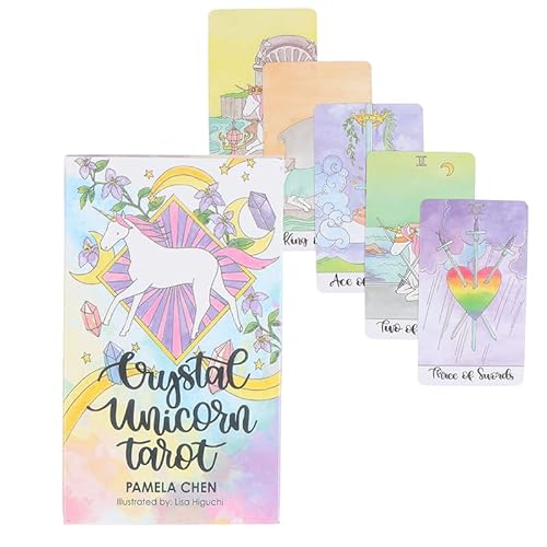 Crystal Unicorn Tarot Cards Oracle Card Party Wahrscheinliches Brettspiel von BeyBoss