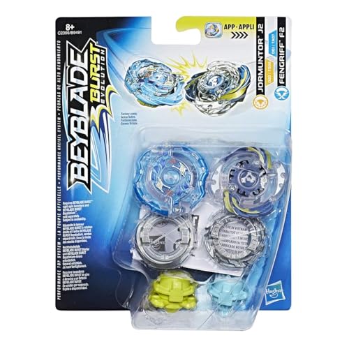 Beyblade - Bey Burst Evolution Jormuntor J2 und Fengriff F2, Mehrfarbig (Hasbro European Trading B.V C2356) von BEYBLADE