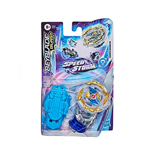 Hasbro Beyblade Burst Surge Speedstorm Triumph Dragon D6 Kreisel Starter Pack Battle Kreisel mit Starter Multi Colour von Hasbro