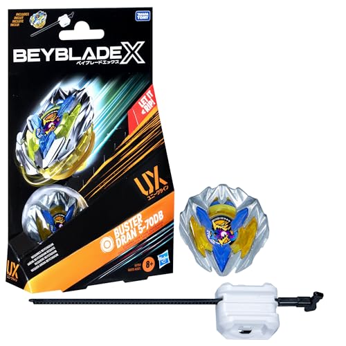 Beyblade X Buster Dran 5-70DB UX Starter Pack Set mit Ausdauer Typ Top und Launcher; Authentische Takara Tomy Battle Tops Spiele/Spielzeug für Jungen und Mädchen ab 8 Jahren Beyblade X Buster Dran 5-70DB UX Starter Pack Set mit Ausdauer Typ Top und Launcher; Authentische Takara Tomy Battle Tops Spiele/Spielzeug für Jungen und Mädchen ab 8 Jahren von Beyblade