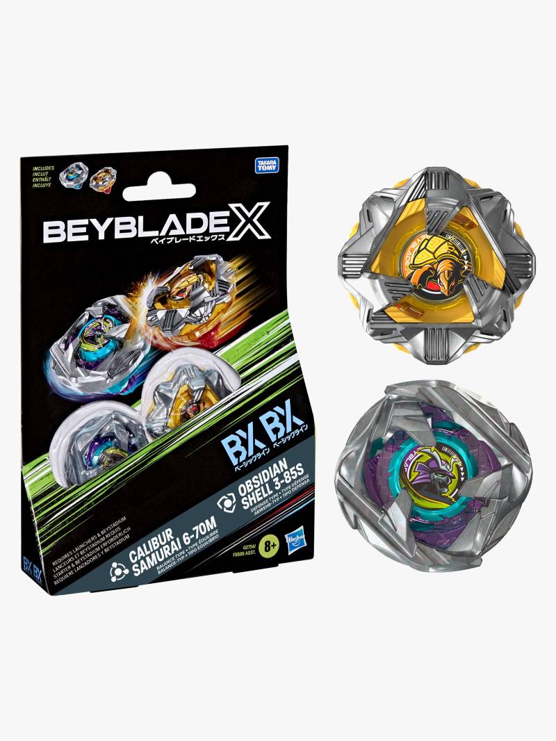Beyblade X Calibur Samurai 6-70M BX & Obsidian Shell 3-85S BX Kreisel 2er-Pack Beyblade X Calibur Samurai 6-70M BX & Obsidian Shell 3-85S BX Kreisel 2er-Pack von Beyblade