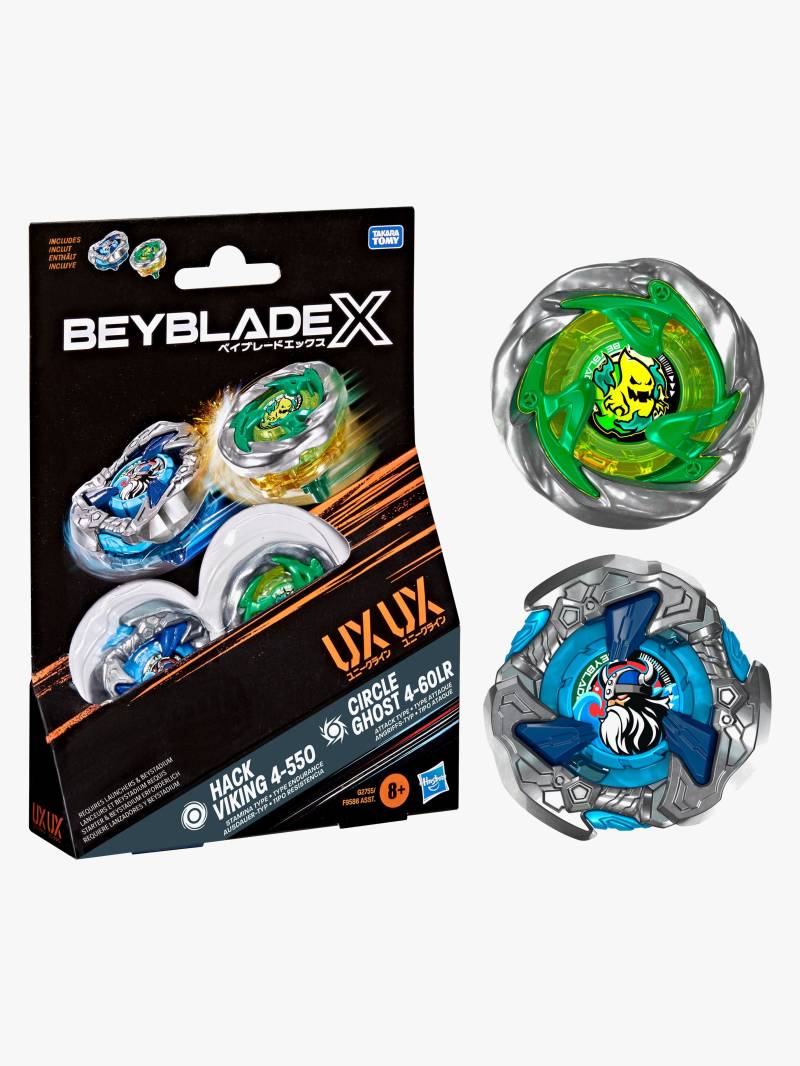 Beyblade X Circle Ghost 4-60LR UX & Hack Viking 4-550 UX Kreisel 2er-Pack Beyblade X Circle Ghost 4-60LR UX & Hack Viking 4-550 UX Kreisel 2er-Pack von Beyblade
