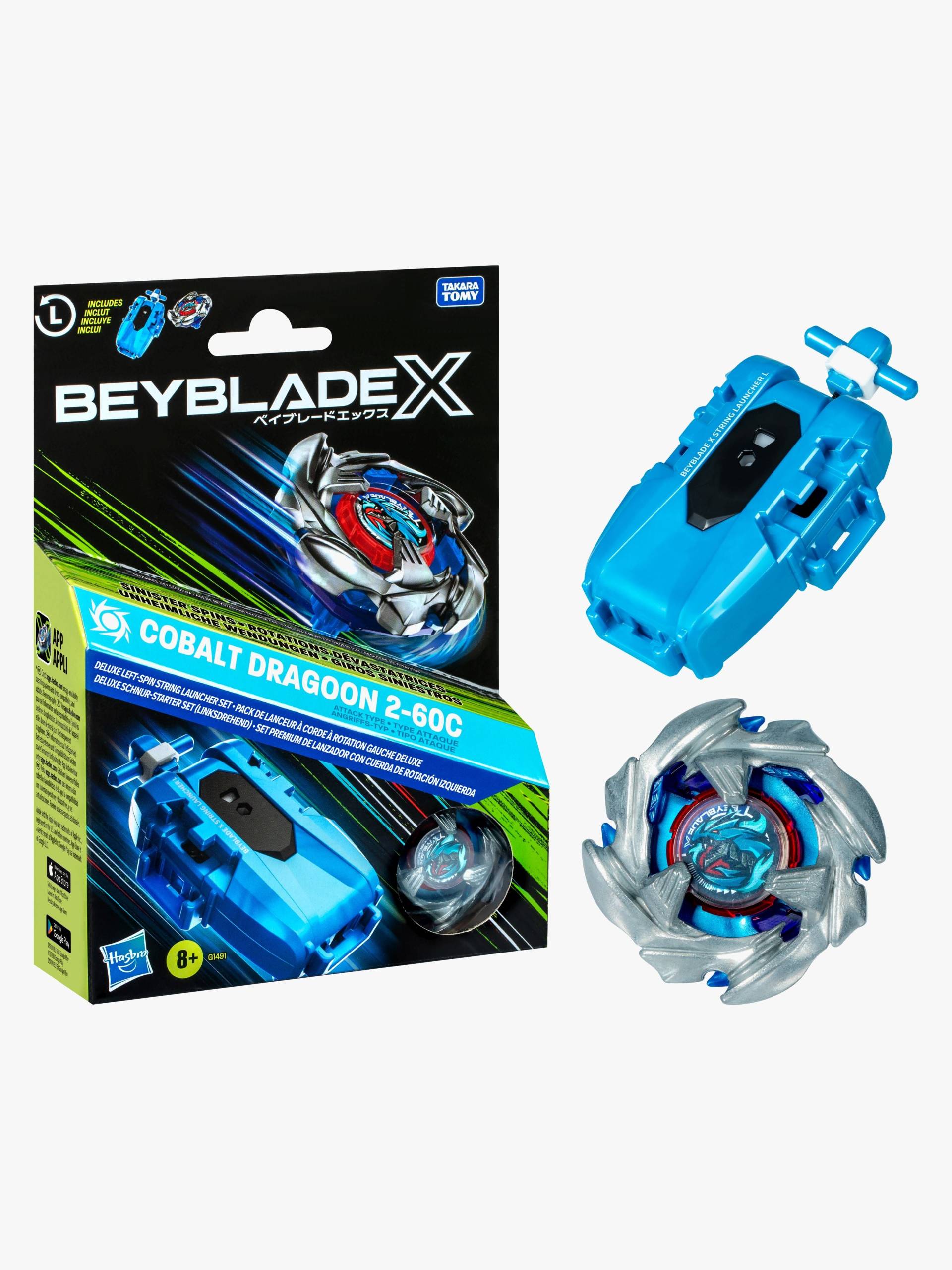 Beyblade X Cobalt Dragoon 2-60C Launcher Set Beyblade X Cobalt Dragoon 2-60C Launcher Set von Beyblade