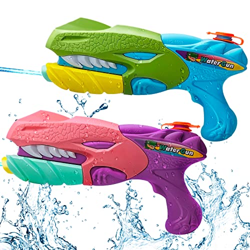 Wasserpistole für Kinder 2 Stücke Wasserpistolen mit großer reichweite wasserpistole Spielzeug für Kinder Outdoor Pool Strand Wasserpistolen von Beyiudefu
