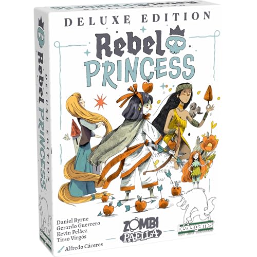 Rebel Princess Deluxe Edition, ultimative Mischung aus Thema und Strategie, schnelllebiges süchtig machendes Kartenspiel, perfekt für Spielabende – 3 + Spieler, ab 15 Jahren, 45 Minuten – von The Rebel Princess Deluxe Edition, ultimative Mischung aus Thema und Strategie, schnelllebiges süchtig machendes Kartenspiel, perfekt für Spielabende – 3 + Spieler, ab 15 Jahren, 45 Minuten – von The von Bezier Games
