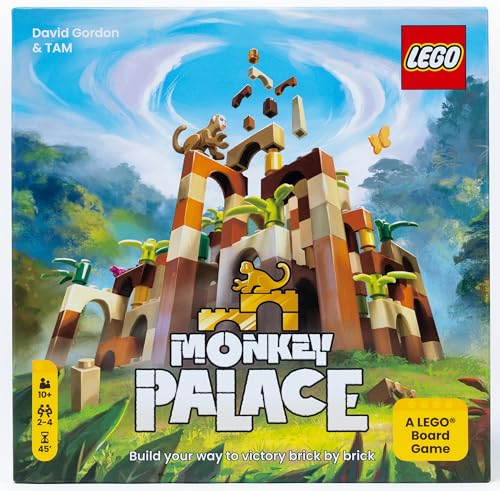 Dotted Games - Monkey Palace: A LEGO Brettspiel - Bauen Sie Ihren Weg zum Sieg Brick by Brick! Lustiges Familienbauspiel für Kinder und Erwachsene, ab 10 Jahren, 2–4 Spieler, 45 Minuten Spielzeit von Bezzerwizzer