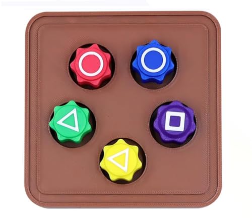 Bhina 1 Satz Gonggi Korean Game Traditionelles Koreanisches Spielspiel Gongi Spiel Gonggi Koreanisches Spiel Gonggi Jack Stone Pebbles Set für Alle Altersgruppen Hand-Auge Koordinations (5pcs+Base) von Bhina