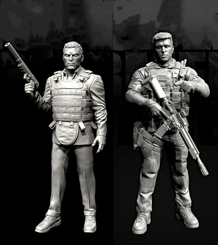 Bhowsa 1/35 Europäischer Kommandosoldat Resin-Modellbausatz Unbemaltes und unmontiertes Resin-Modell (2 Figuren) // e7c6J25 von Bhowsa