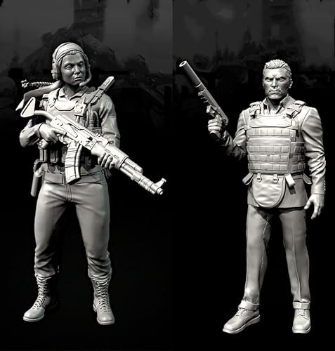 Bhowsa 1/35 Europäischer Kommandosoldat Resin-Modellbausatz Unbemaltes und unmontiertes Resin-Modell (2 Figuren) // e7c6J44 von Bhowsa
