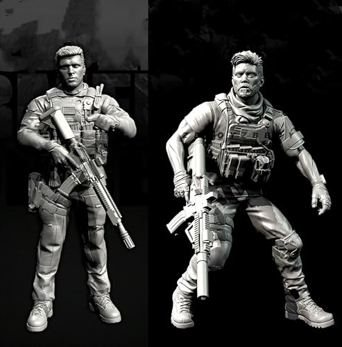 Bhowsa 1/35 Europäischer Kommandosoldat Resin-Modellbausatz Unbemaltes und unmontiertes Resin-Modell (2 Figuren) // e7c6J6 von Bhowsa