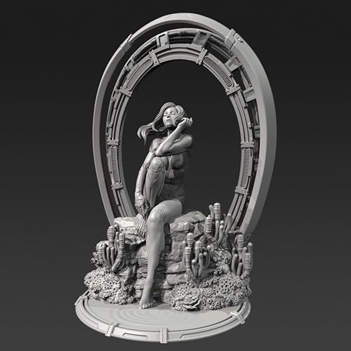 Bhowsa H100 mm Unlackiertes und unmontiertes Resin-Modell Sci-Fi-Mechanik-Krieger-Resin-Modellbausatz // H8Z7J2 von Bhowsa