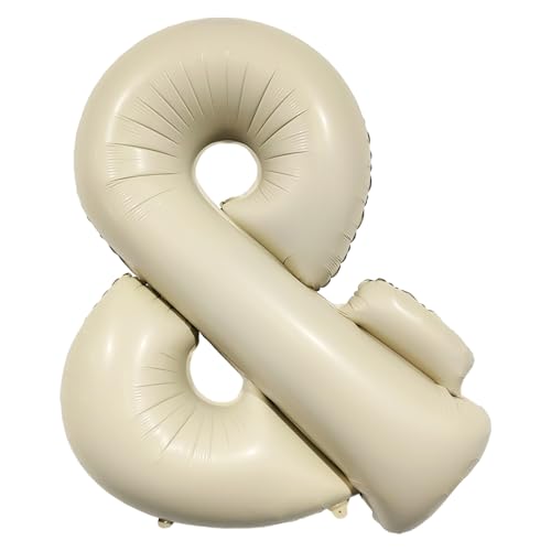 Biapian 101,6 cm große Ampersand-Ballons, cremefarbenes Symbol und Folienballon, großes Einzelzeichen-Jumbo-Ballon, beige, große Aluminium-Luftballons für Namensabkürzung, Geburtstag, Babyparty, Biapian 101,6 cm große Ampersand-Ballons, cremefarbenes Symbol und Folienballon, großes Einzelzeichen-Jumbo-Ballon, beige, große Aluminium-Luftballons für Namensabkürzung, Geburtstag, Babyparty, von Biapian