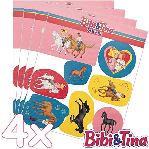 32-teiliges Sticker-Set * BIBI & TINA * als Mitgebsel, als Geschenk oder zum Basteln | Aufkleber Bilder Kinder Kindergeburtstag Geburtstag von Bibi&Tina