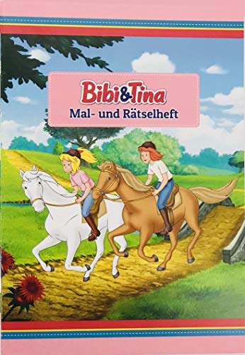 Mal- und Rätselheft * BIBI & Tina * mit 12 Seiten in DIN A6 | perfekt als Mitgebsel oder Geschenk | Malbuch Malen Malblock Kinder Pferde Pony Mädchen von Bibi&Tina