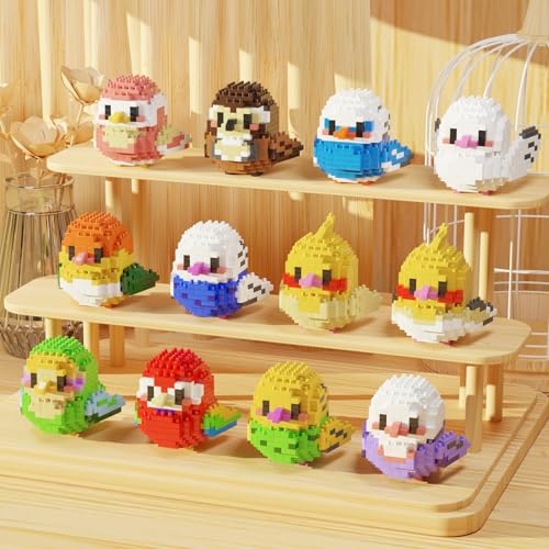Niedliche Mini-Papageien-Bausteine, 12 kleine Vögel, Mini-Steine, Tierspielzeug, einzigartiges Tiermodell, Geschenk für Kinder oder Erwachsene ab 14 Jahren Niedliche Mini-Papageien-Bausteine, 12 kleine Vögel, Mini-Steine, Tierspielzeug, einzigartiges Tiermodell, Geschenk für Kinder oder Erwachsene ab 14 Jahren von Bibilock