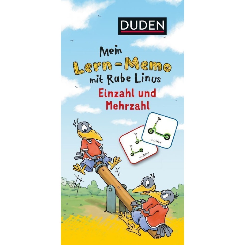 Mein Lern-Memo mit Rabe Linus - Einzahl und Mehrzahl VE/3 von Duden / Bibliographisches Institut