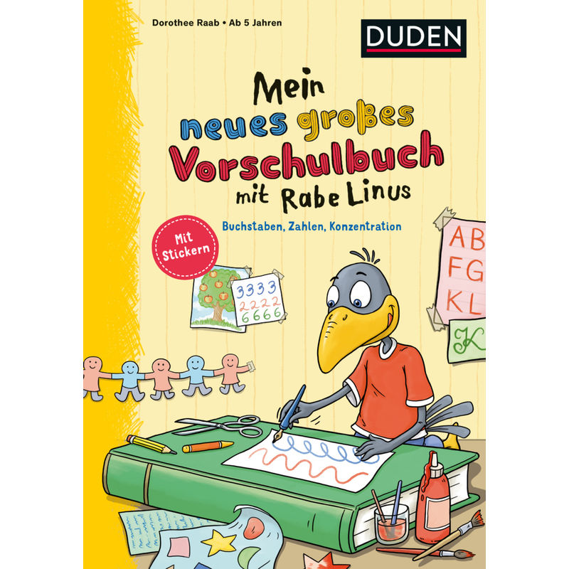 Mein neues großes Vorschulbuch mit Rabe Linus von Duden