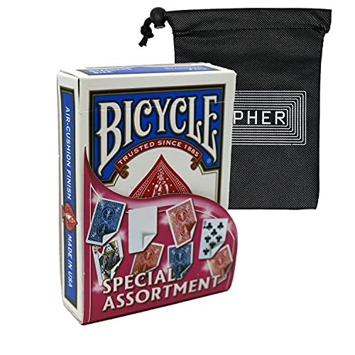 Bicycle Special Assortment Deck – verschiedene Gaff-Spielkarten – inklusive Cipher-Spielkartentasche Bicycle Special Assortment Deck – verschiedene Gaff-Spielkarten – inklusive Cipher-Spielkartentasche von Bicycle and Cipher Playing Cards
