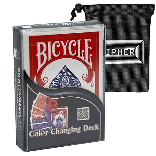 Fahrrad-Farbwechsel-Deck – erstaunlicher Zaubertrick für Anfänger – inklusive Chiffren-Spielkartentasche Fahrrad-Farbwechsel-Deck – erstaunlicher Zaubertrick für Anfänger – inklusive Chiffren-Spielkartentasche von Bicycle and Cipher Playing Cards