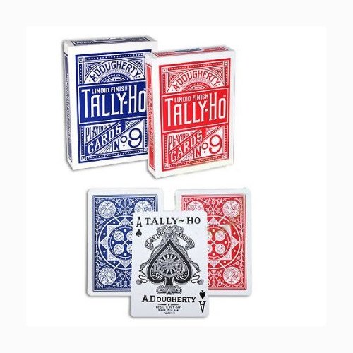 2 mazzi Carte Tally-Ho Fan Back von Bicycle
