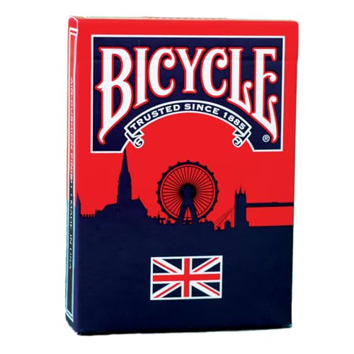 Bicycle® Ambassador Spielkarten – 1 Deck, luftgepolsterte Oberfläche, professionell, hervorragende Handhabung und Haltbarkeit, tolles Geschenk für Kartensammler, britische Skyline, London Skyline, von Bicycle