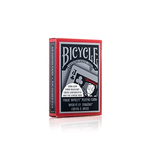 Bicycle 10015588 1018404 Tragic Royalty Leuchtende Spielkarten, Rot, Poker von Bicycle