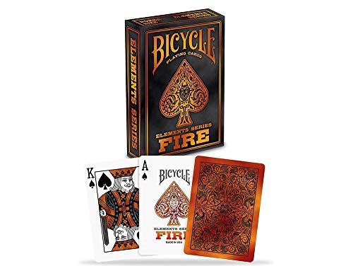 Bicycle 10016974 023174 Elements Series: Fire Kartenspiel, Small von Bicycle