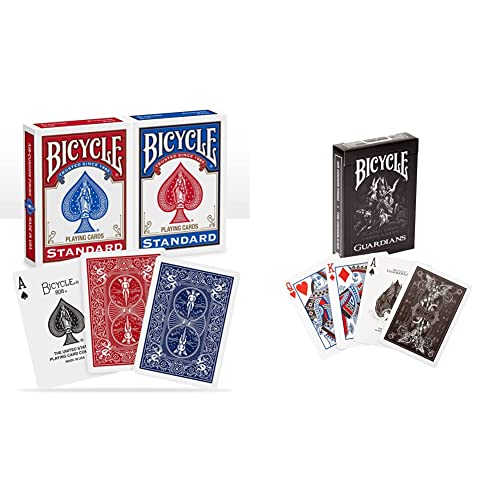 Bicycle 1020181 Guardians Spielkarten zum Sammeln, schwarz, Poker & Rider Back 2 Pack Bicycle 1020181 Guardians Spielkarten zum Sammeln, schwarz, Poker & Rider Back 2 Pack von Bicycle