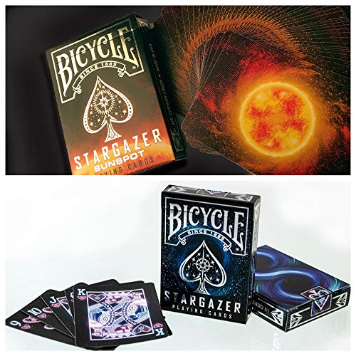Bicycle 2-Deck-Set Stargazer & Sunspot Spielkarten, Klassisches Luftkissen-Finish, Hochwertiger Karton, Alter: 14+ Bicycle 2-Deck-Set Stargazer & Sunspot Spielkarten, Klassisches Luftkissen-Finish, Hochwertiger Karton, Alter: 14+ von Bicycle
