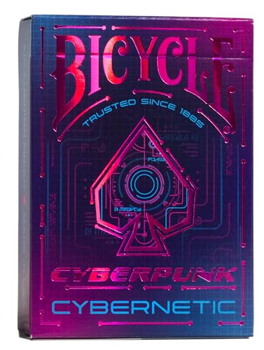 Bicycle Cyberpunk Cybernetic Premium Spielkarten, 1 Deck von Bicycle