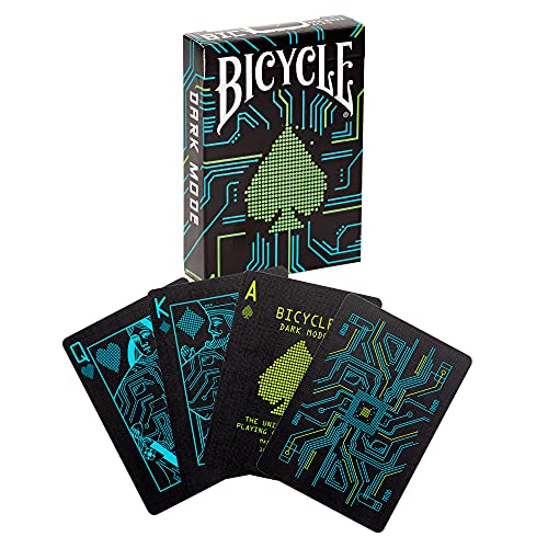 Bicycle Creatives Spielkarten – Bicycle Dark Mode/ Hochwertiges Design Kartenspiel/ Bicycle Kartendecks - Spielkarten für Sammler und Design-Fans / Kartendeck mit modernem Design/ Geschenkidee von Bicycle