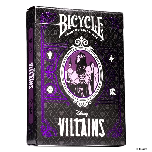 Bicycle Disney - Villains [Farben variieren Lila und Grün] von Bicycle