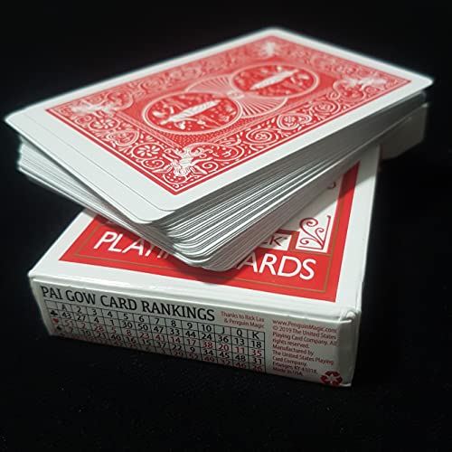 Bicycle Marked Deck, Markierte Karten (Maiden Back) für Zauberkasten, Zaubertrick-Spielkarten für Mentalmagie, Gedankenlesen inkl. deutschsprachiger Anleitung von ProTriXX