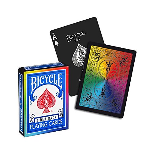 Bicycle Rainbow Black Kartenspiele von Bicycle