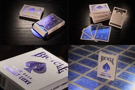 Bicycle Rider Rücken Kobalt Luxe (Blue) von US Spielkarten Co von Bicycle