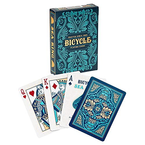 Bicycle Creatives Spielkarten – Bicycle Sea King/ Hochwertiges Design Kartenspiel/ Für Sammler und Design-Fans/ Edles Kartendeck mit Ornamenten/ Geschenkidee von Bicycle