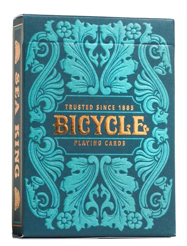 Bicycle Creatives Spielkarten – Bicycle Sea King/ Hochwertiges Design Kartenspiel/ Für Sammler und Design-Fans/ Edles Kartendeck mit Ornamenten/ Geschenkidee von Bicycle