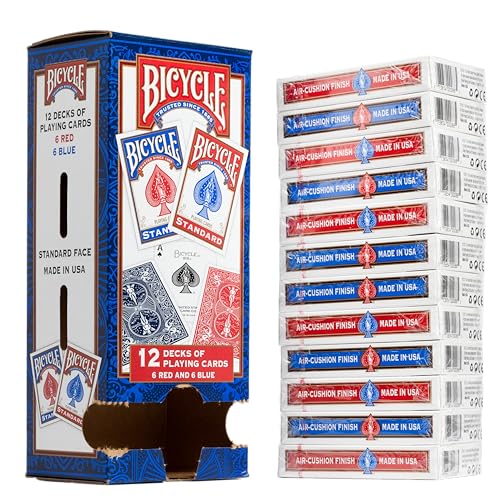 Bicycle Standard-Spielkarten, Pokergröße, 12 Stück von Bicycle